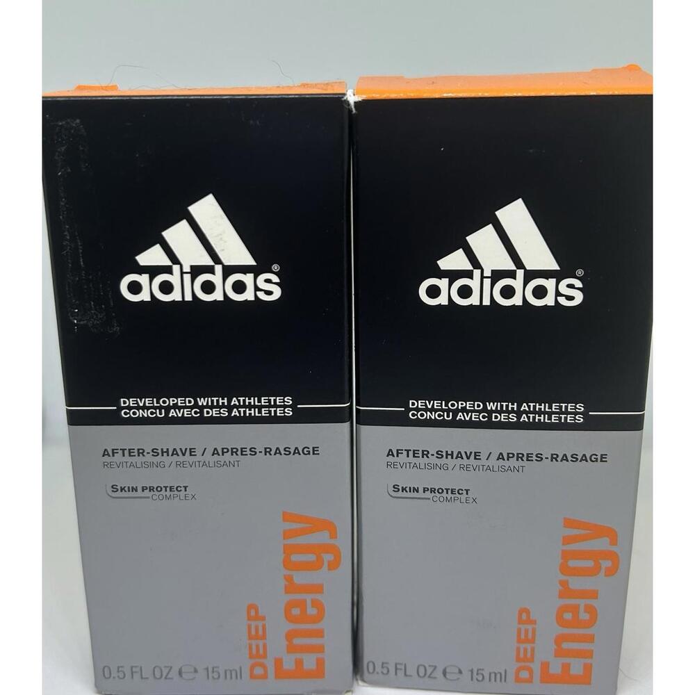 NEW Set Of 2 ADIDAS Deep Energy  For Men After Shave  0.5oz